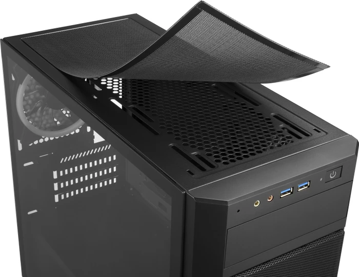 Sharkoon V1000 RGB, Glasfenster