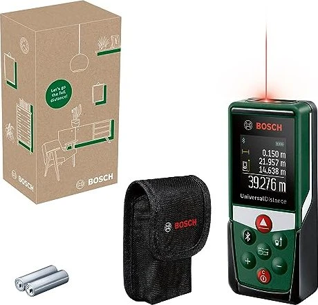 Bosch DIY UniversalDistance 40C Batterie-Laser-Entfernungsmesser inkl. Tasche