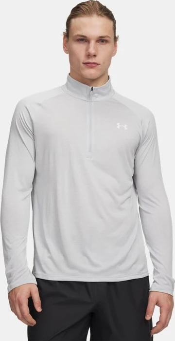 Under Armour Tech 2.0 Half Zip Funktionsshirt langarm halo gray/white (Herren)