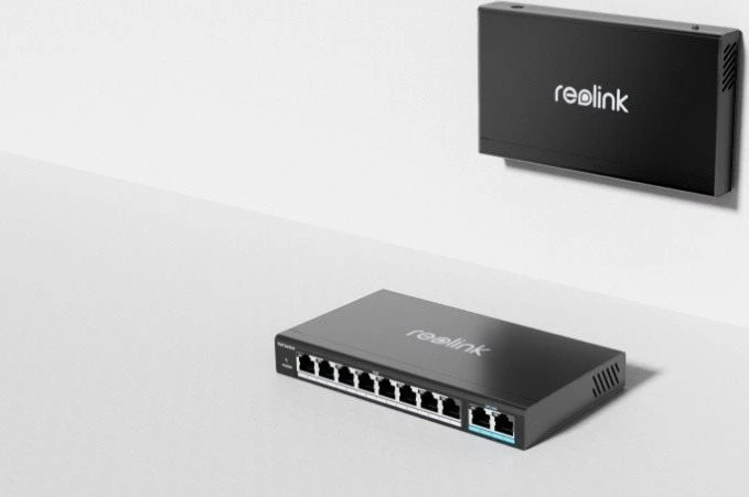 Reolink Desktop Switch, 10x RJ-45, 30W PoE+