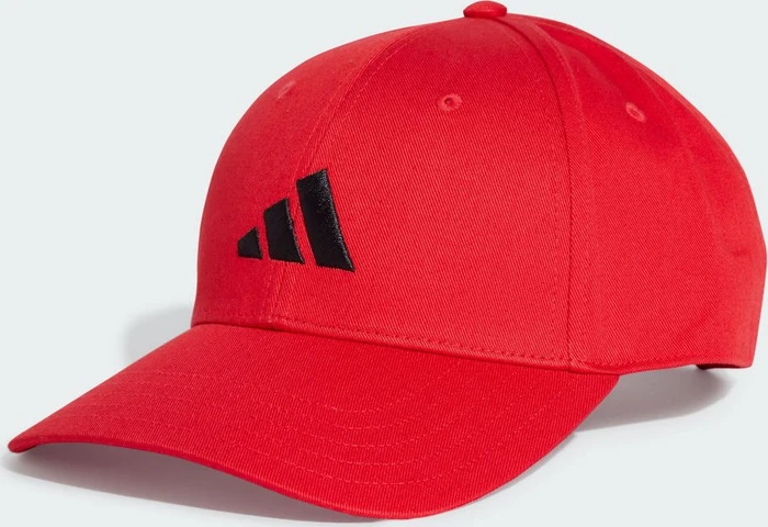 adidas New Logo Baseball Kappe pure ruby/black