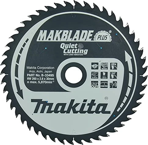Makita Makblade Plus Kreissägeblatt 48Z, 260x2.8x30mm, 1 Stück