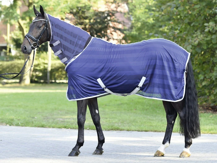 Busse Transport-Fliegendecke Stripe Plus, 1.15m, silber