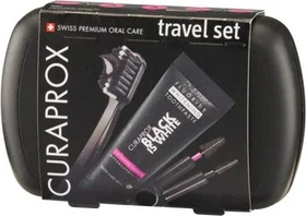 Curaden Curaprox Travel Pflegeset black is white