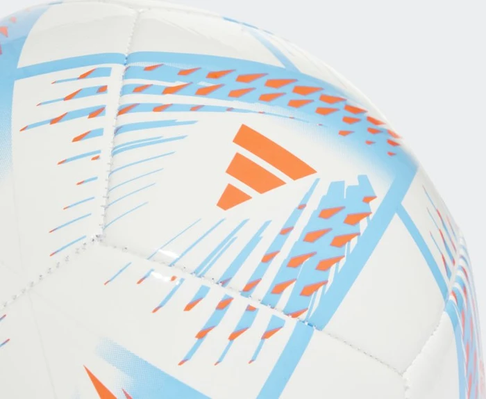 adidas Al Rihla FIFA WM 2022 Club Fußball white/pantone/solar red