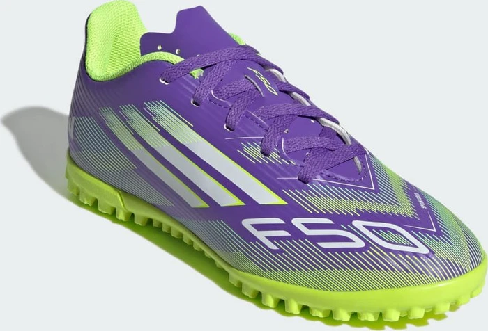 adidas F50 Club AG purple rush/cloud white/lucid lemon (Junior)