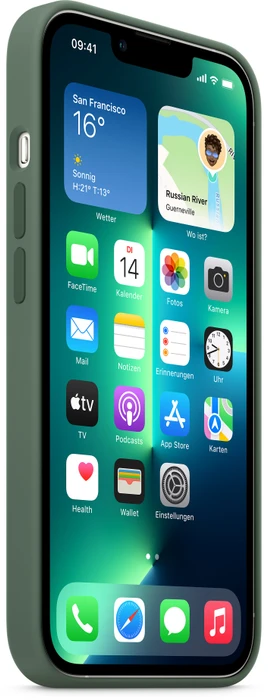 Apple Silikon Case mit MagSafe für iPhone 13 Pro Eukalyptus