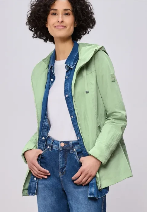 Street One Kapuze und Zipper Jacke bright pistacchio (Damen)