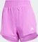 adidas Pacer Training 3-Streifen Woven High-Rise Trainingshose kurz purple burst/white/dgh solid grey (Damen) Vorschaubild