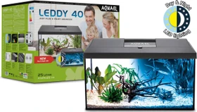Aquael Leddy Day & Night 40, Aquarium-Set, schwarz, 25l