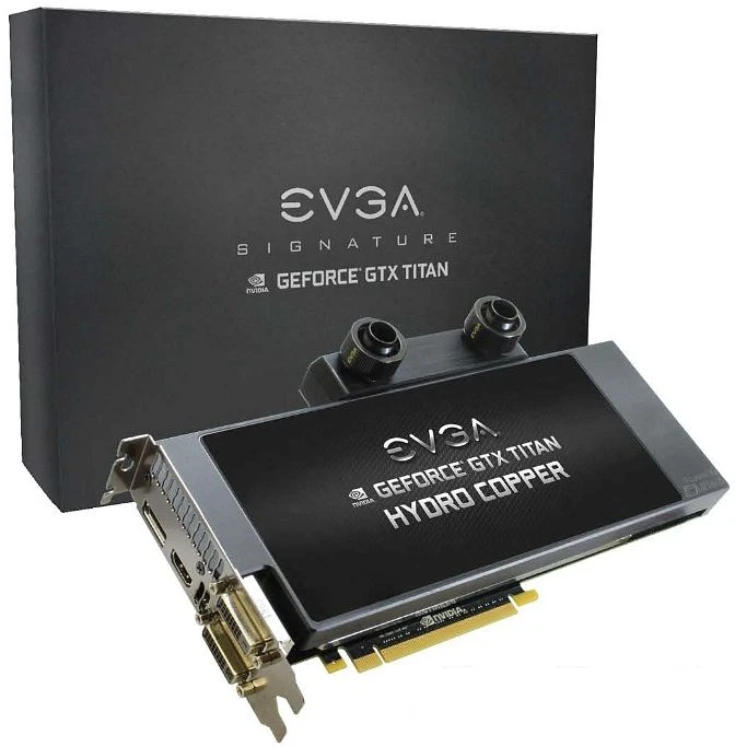 EVGA GeForce GTX Titan SC Hydro Copper Signature, 6GB GDDR5, 2x DVI, HDMI, DP