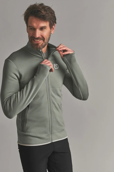Ortovox Fleece Funktionsjacke green sage (Herren)