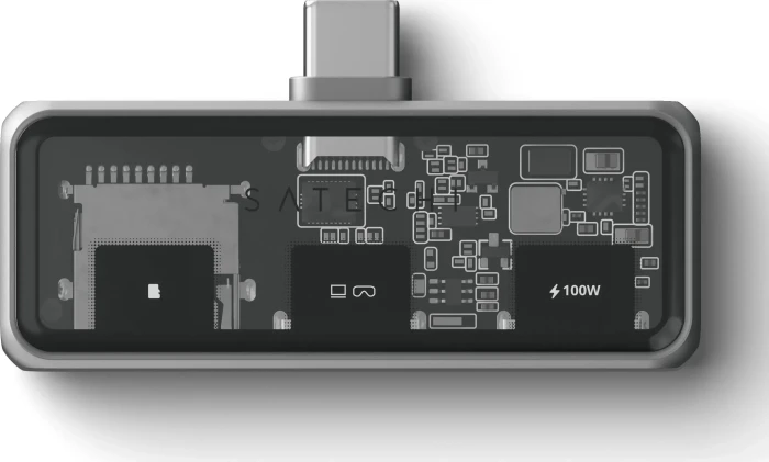 Satechi Mobile XR Hub with microSD Reader, grau, USB-C 3.0 [Stecker]