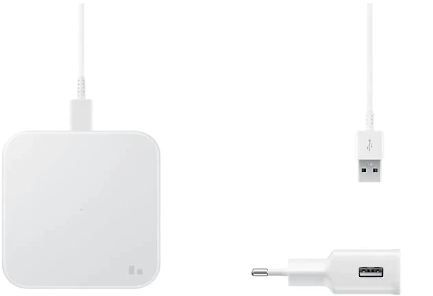 Samsung Wireless Charger Pad mit Travel Adapter weiß