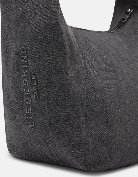 Liebeskind Berlin Denim Farrah Hobo M Schultertasche schwarz