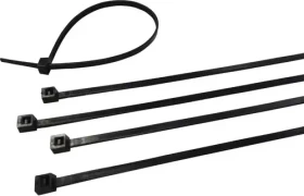 Weidmüller Kabelbinder außenverzahnt, 4.5mm, 360mm, schwarz, 100 Stück