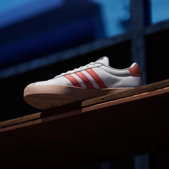 adidas VL Court 3.0 cloud white/preloved scarlet/gold metallic (Damen)