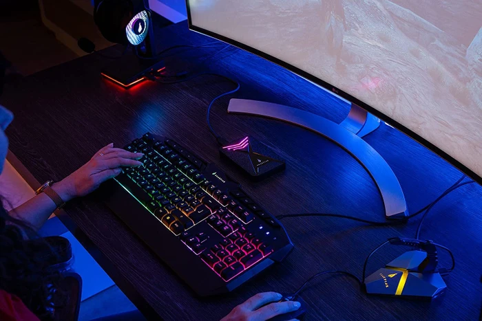 Verbatim SureFire KingPin RGB Gaming Keyboard, LEDs RGB, schwarz, USB, UK