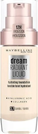 Maybelline Dream Radiant Liquid Foundation 37 vanilla, 30ml