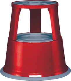 Wedo Step Rollhocker Metall, rot
