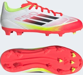 adidas F50 League FG/MG cloud white/core black/solar yellow (Junior)