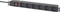 Sygonix 19" Aluminium Steckdosenleiste, 1HE, 6-fach, 230V, schwarz, 2m Vorschaubild