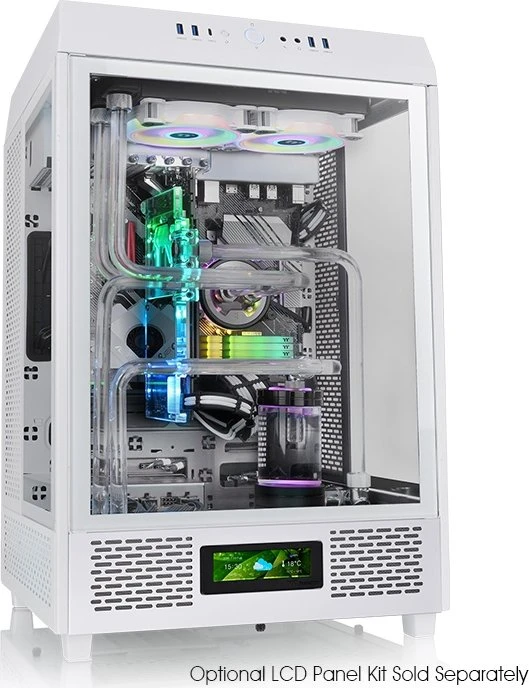 Thermaltake The Tower 500 Snow Edition, weiß, Glasfenster
