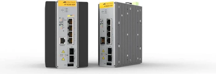 Allied Telesis IE200 Industrial Railmount Managed Switch, 4x RJ-45, 2x SFP, 120W PoE+
