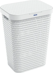 Rotho Country 55l Wäschekorb mistletoe white