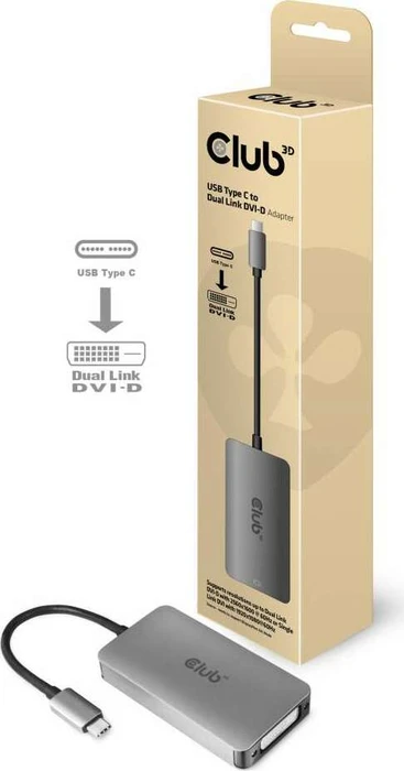 Club 3D CAC-1510-A, USB-C auf DVI Adapter