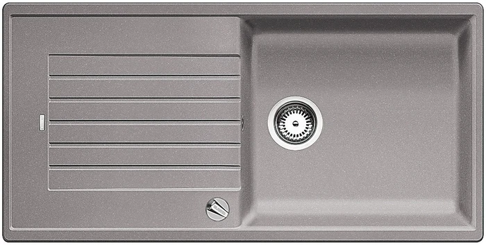 Blanco Zia XL 6 S Becken reversibel mit Ablauffernbedienung alumetallic