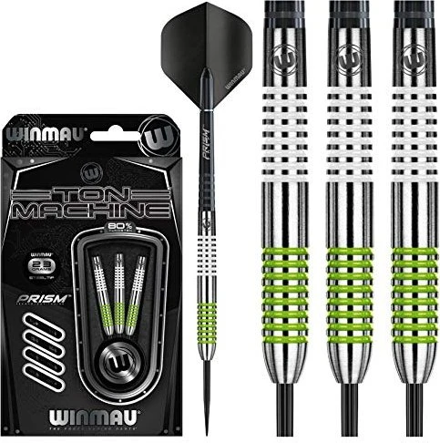 Winmau Ton Machine Steel Dart Dartpfeil 23g grün