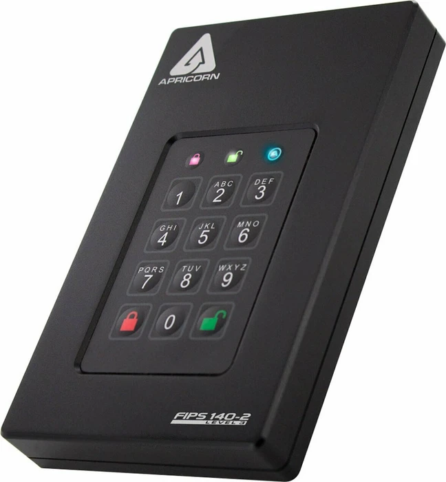 Apricorn Aegis Fortress L3 SSD, 4TB, USB 3.0 Micro-B