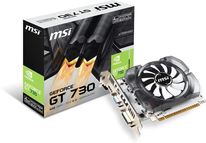 MSI GeForce GT 730, N730-4GD3V2, 4GB DDR3, VGA, DVI, HDMI