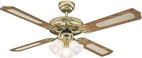Westinghouse Monarch Trio Deckenventilator eiche mit rattan/mahagoni