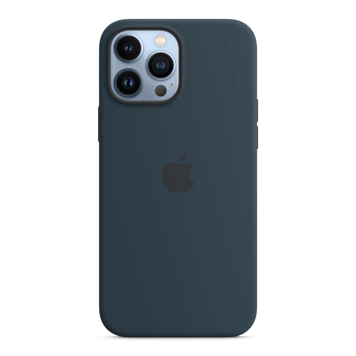 Apple Silikon Case mit MagSafe für iPhone 13 Pro Max abyssblau