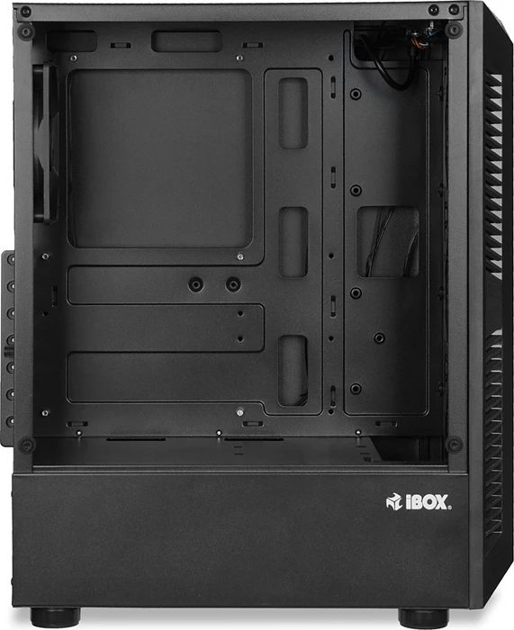 iBox Lupus 27, schwarz, Glasfenster