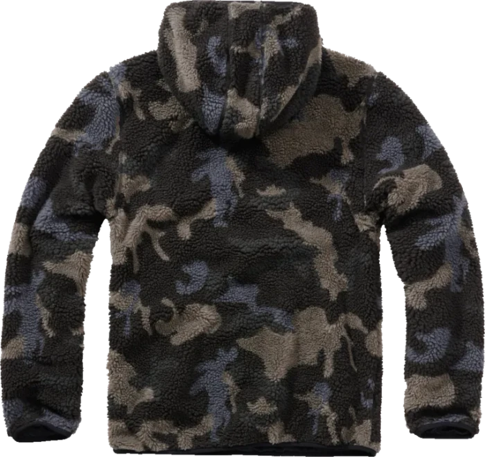 Brandit Teddyfleece Worker Hoodie darkcamo (Herren)