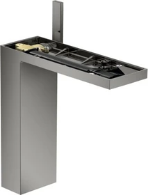 Hansgrohe Axor MyEdition Waschbeckenarmatur 230 mit Push-Open Ablaufgarnitur ohne Platte polished black chrome