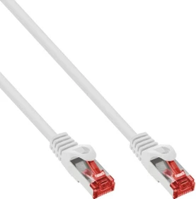 InLine Patchkabel, Cat6, S/FTP, RJ-45/RJ-45, 0.25m, grau