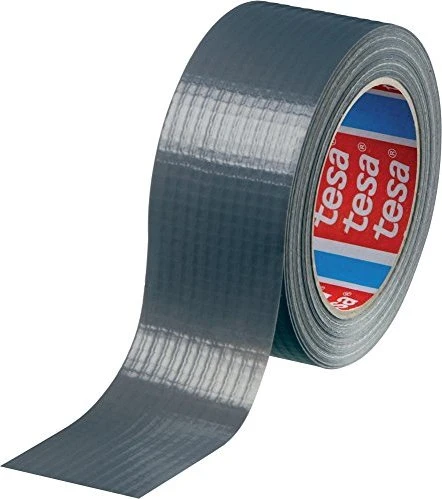 tesa 4610 Basic Duct Tape schwarz, Gewebeband, 50mm/25m, 1 Stück