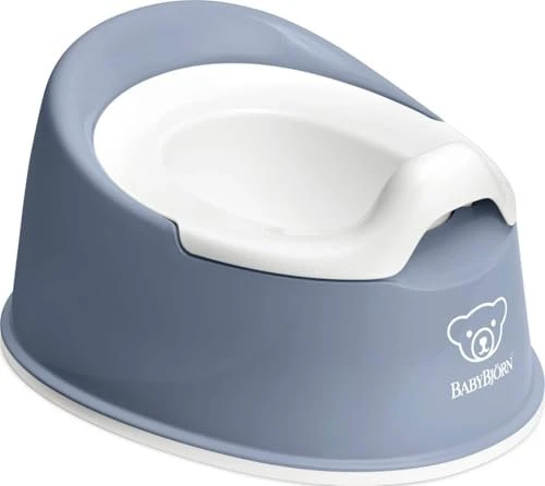 BabyBjörn Cleveres Töpfchen Kindertopf graublau/weiß