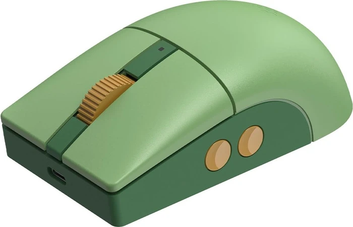 8BitDo Retro R8 Mouse mit Ladestation, Forest Wonder, grün, USB/Bluetooth