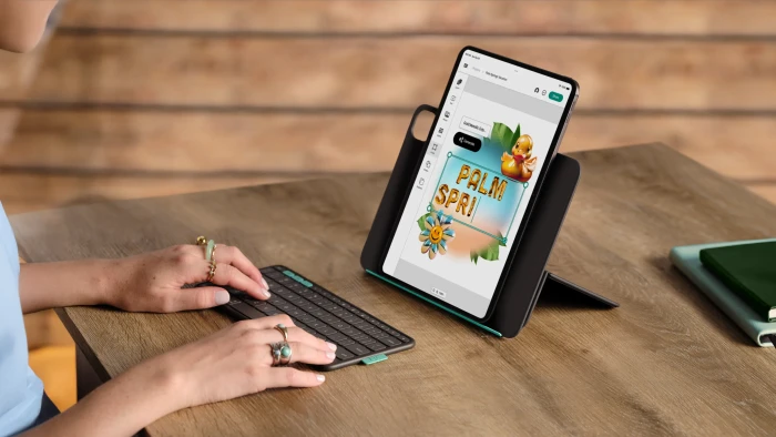 Logitech Flip Folio für iPad Pro 11" (M4/M5) und iPad Air 11" (M2/M3), Graphite, ND