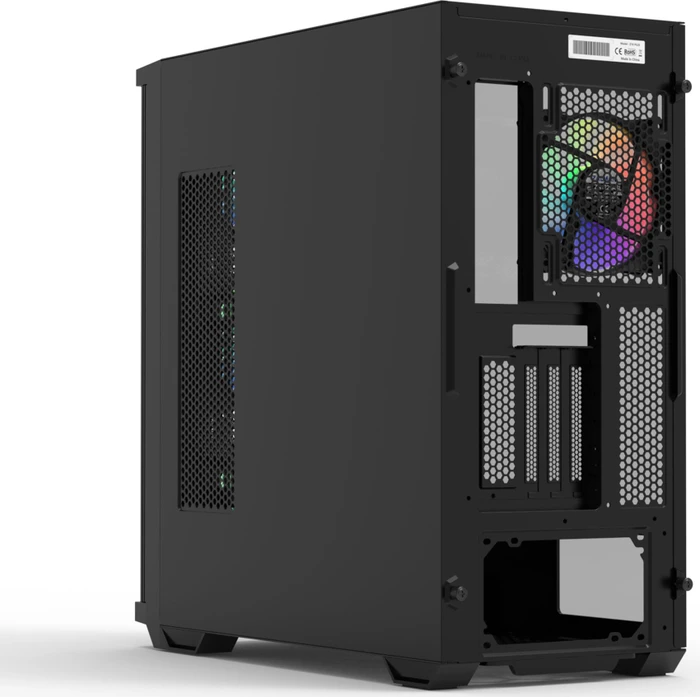 Zalman Z10 Duo, schwarz, Glasfenster