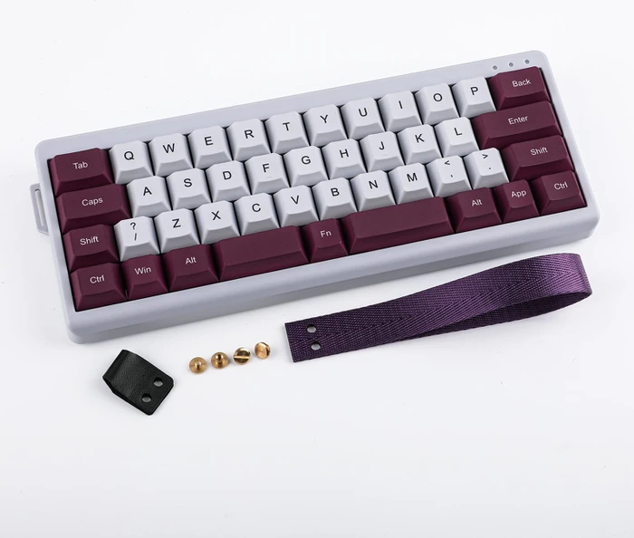Epomaker TH40, Purple, LEDs RGB, Cherry Profil, hot-swap, Epomaker Flamingo, USB/Bluetooth, US