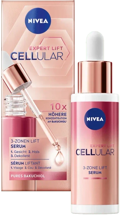 Nivea Cellular Expert Lift Bakuchiol 3-Zonen Lift Serum, 30ml