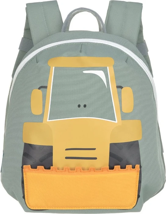 Lässig Tiny Drivers Bagger gelb Kindergartenrucksack
