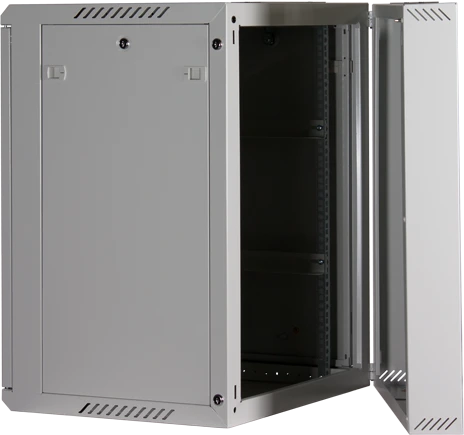 Rockstable 19" Wandschrank 12HE, Sicherheitsglastür, IP2X, weiß, 600mm tief