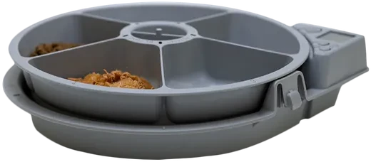 Closer Pets Futterautomat Cat Mate C500, 5x 330g, Display, Timer, grau/weiß, Ø29cm